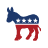 Democratic donkey mascot